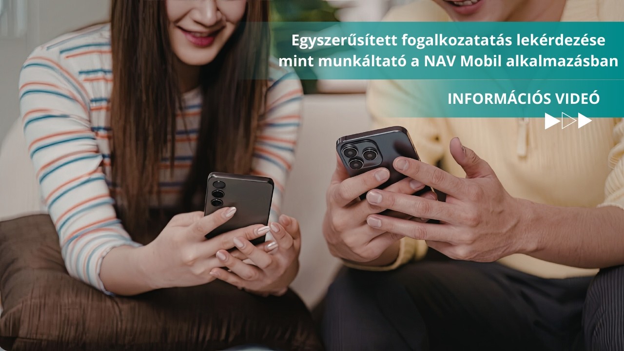 Egyszerűsített fogalkozatatás lekérdezése mint munkáltató a NAV Mobil alkalmazásban