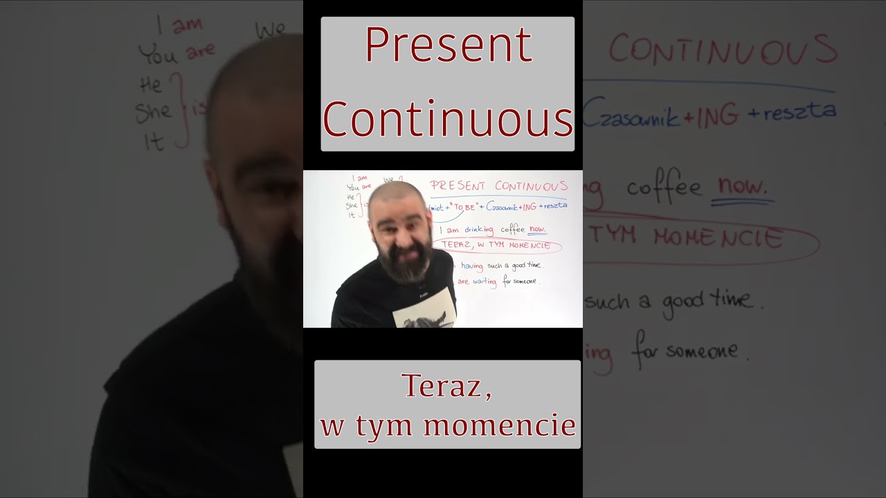 Present Continuous w 1 minutę | RYE Shorts #2