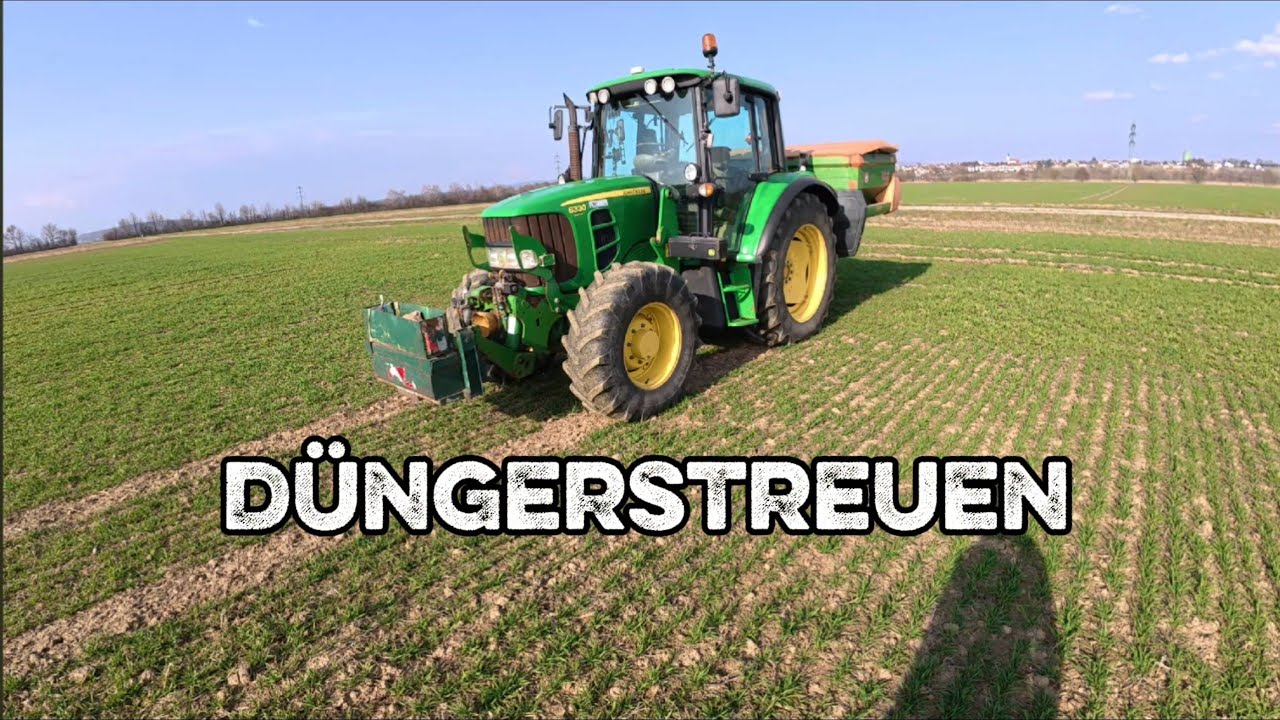 Düngerstreuen: Erste Gabe im Winterweizen 4K