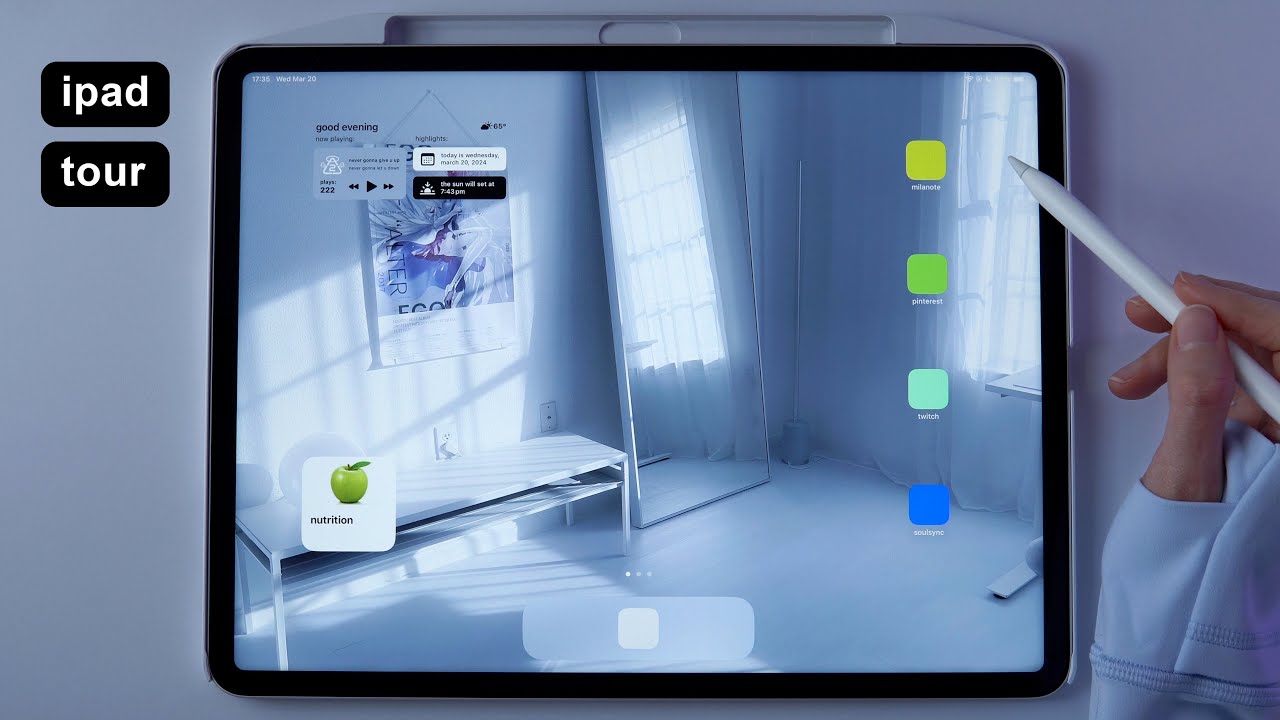 freelance artist iPad tour - apps, shortcuts, + widgets