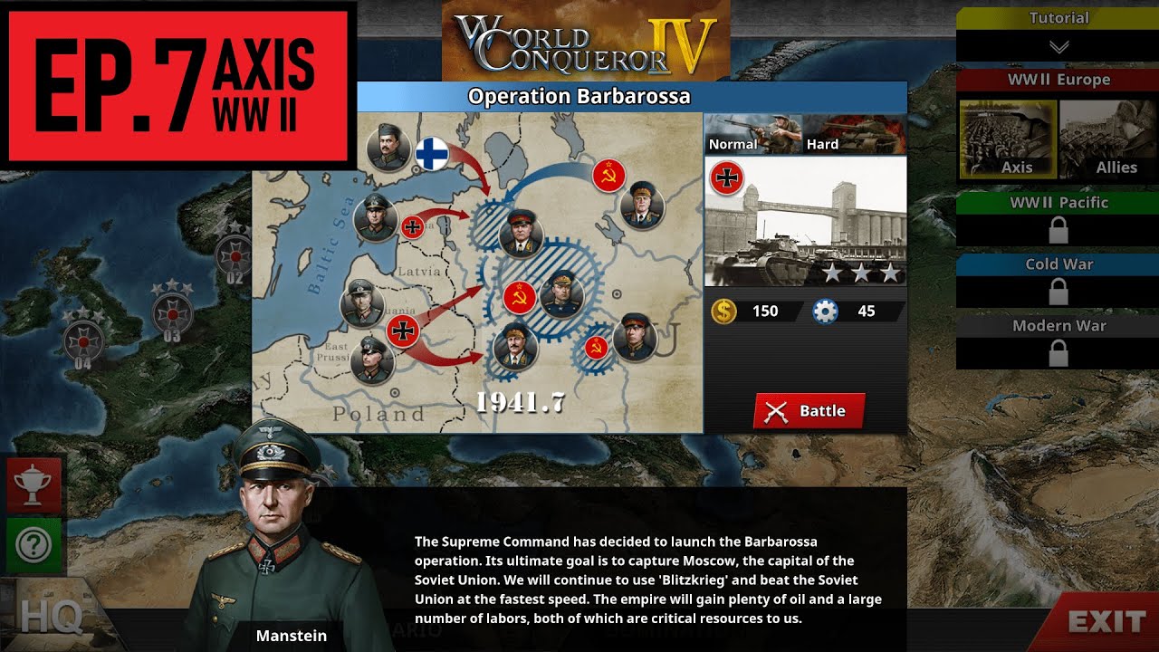 World Conqueror IV – ( No  Generals ) Operation Barbarossa AXIS #7