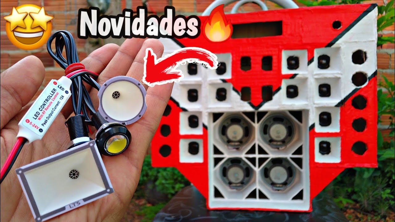 Chegou as Mini Corneta LTS e JBL do Mini Paredão | Unboxing dos Strobo Olho de Gato + Central RF