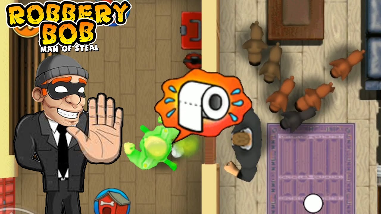 Robbery Bob 2 - Agent Costume gameplay using Toxic donut #19