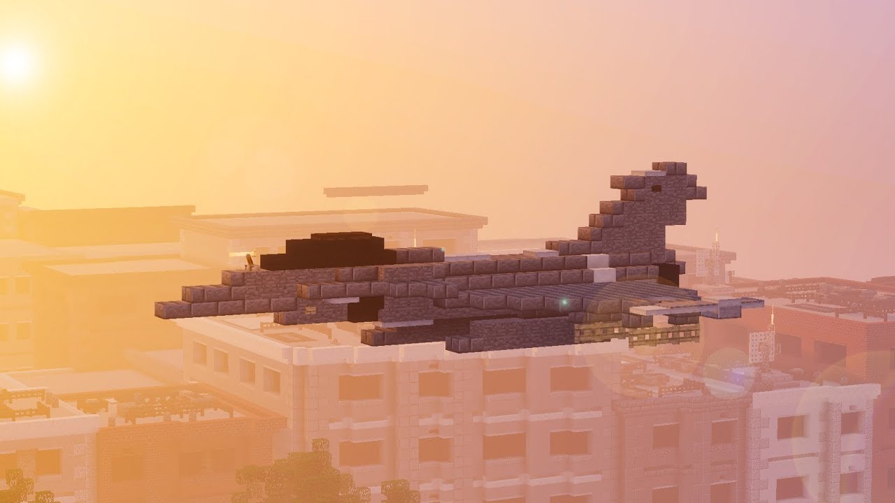 Minecraft Dassault Rafale Fighter Jet Tutorial