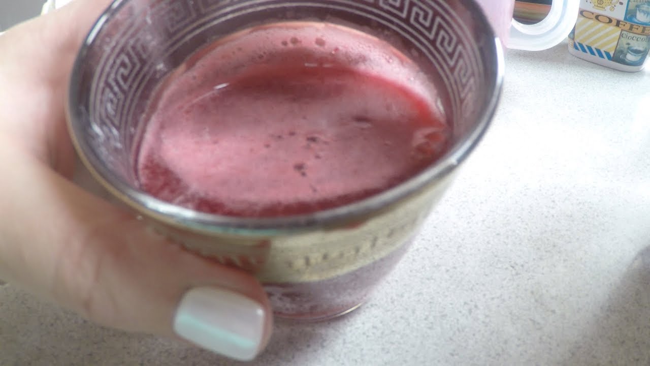 Морс из черной замороженной смородины/Black frozen currant juice