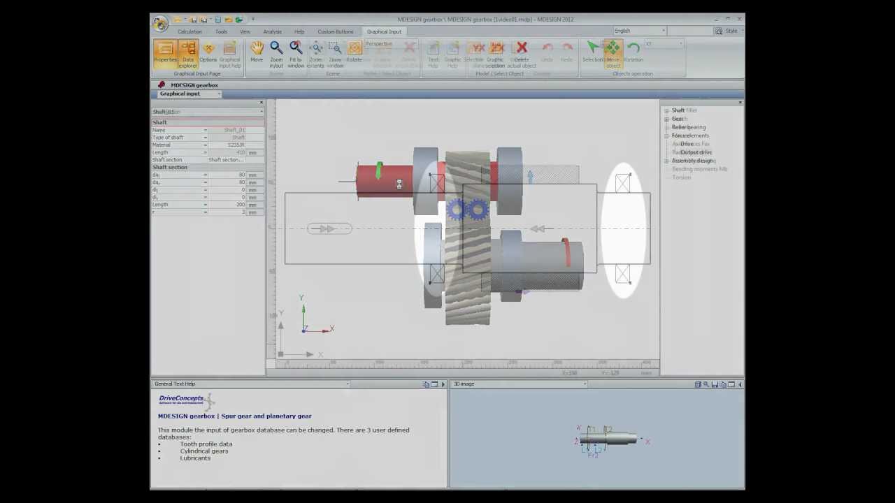MDESIGN gearbox 2012 - Tutorial for design a spur or helical gear