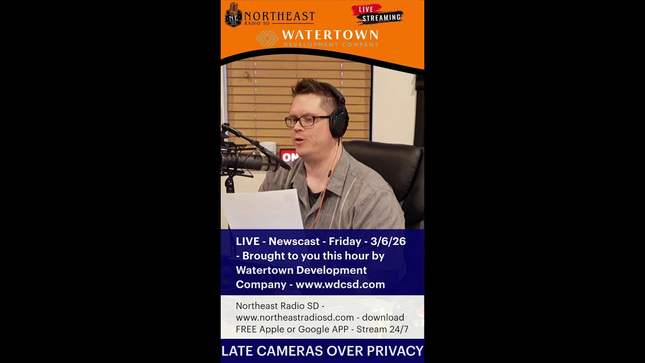 LIVE - Newscast - Friday - 3/6/26 - Brought to you by Watertown Development Company