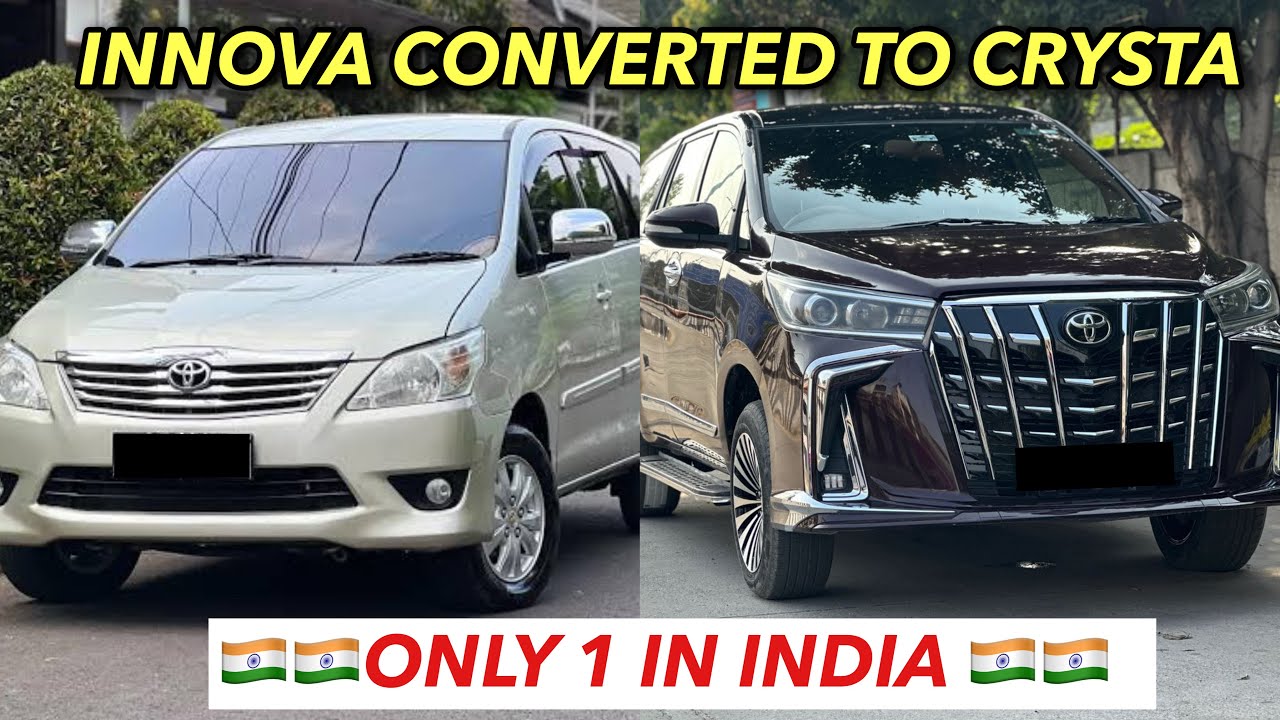 2012 TOYOTA INNOVA CONVERTED TO 2025 INNOVA CRYSTA FULLY MODIFIED WITH ALPHARD KIT |ONLY 1 IN INDIA