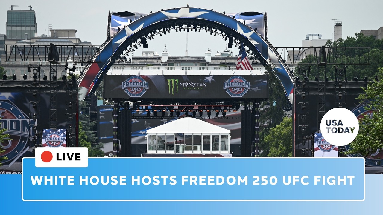 Live: Trump White House hosts UFC Freedom 250 fight on president's birthday in Washington, DC