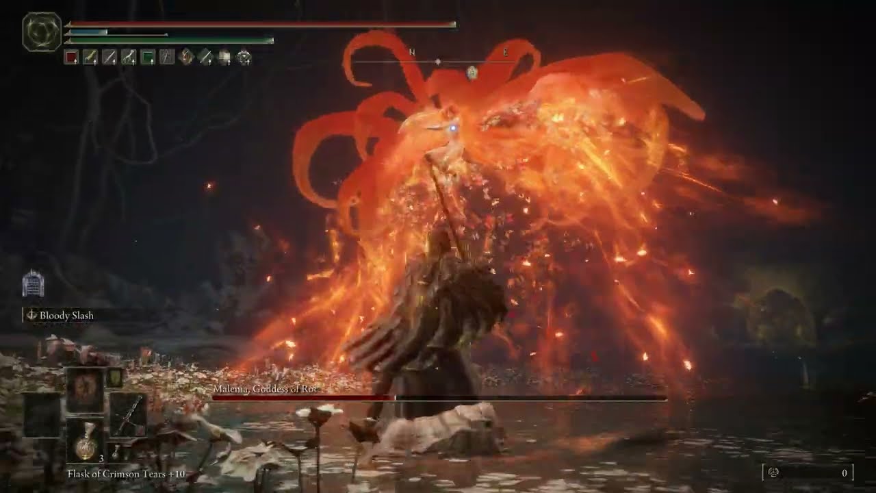 Malenia Blade Of Miquella with Lordsworn's Greatsword (Solo, No spirit ashes) - Elden Ring