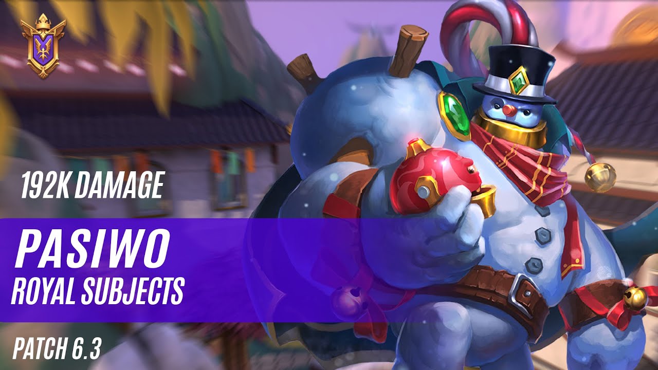 192K DAMAGE PASIW0 BOMBKING PALADINS COMPETITIVE (PATCH 6.3) ROYAL SUBJECTS