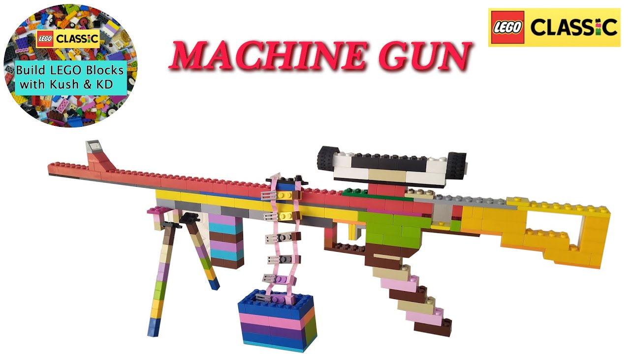 LEGO Machine Gun with LEGO Classic 10715 ||MOC|| Building Instructions Ideas  (LEGO Gun :-8)