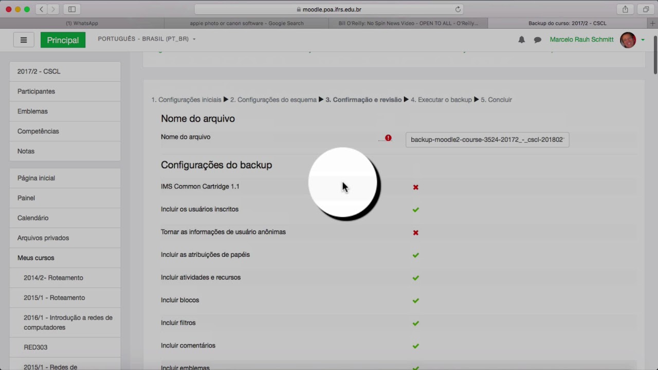Moodle - Como duplicar um curso
