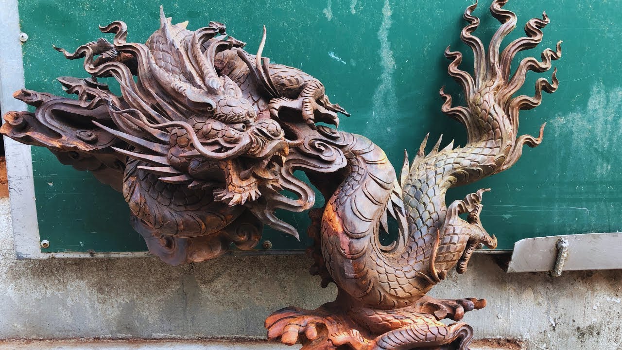Amazing Wood Carving Dragon - Woodworking Projects