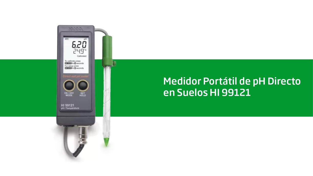 Uso de medidor de pH directo en suelo HI 99121