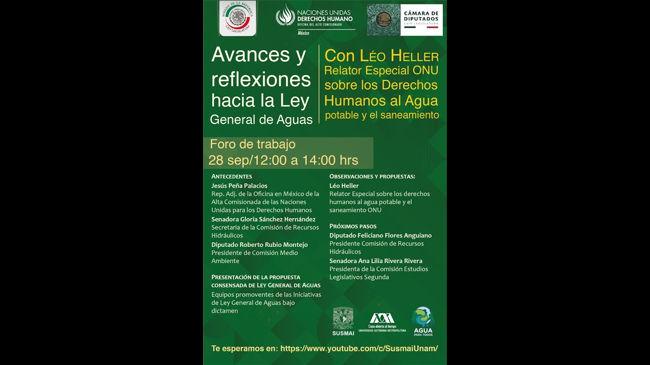 Seminario Avances y reflexiones hacia la Ley General de Aguas