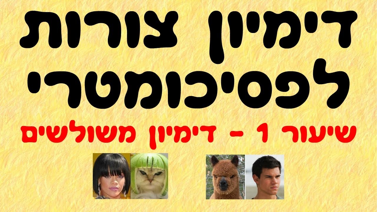 דמיון צורות לפסיכומטרי 1