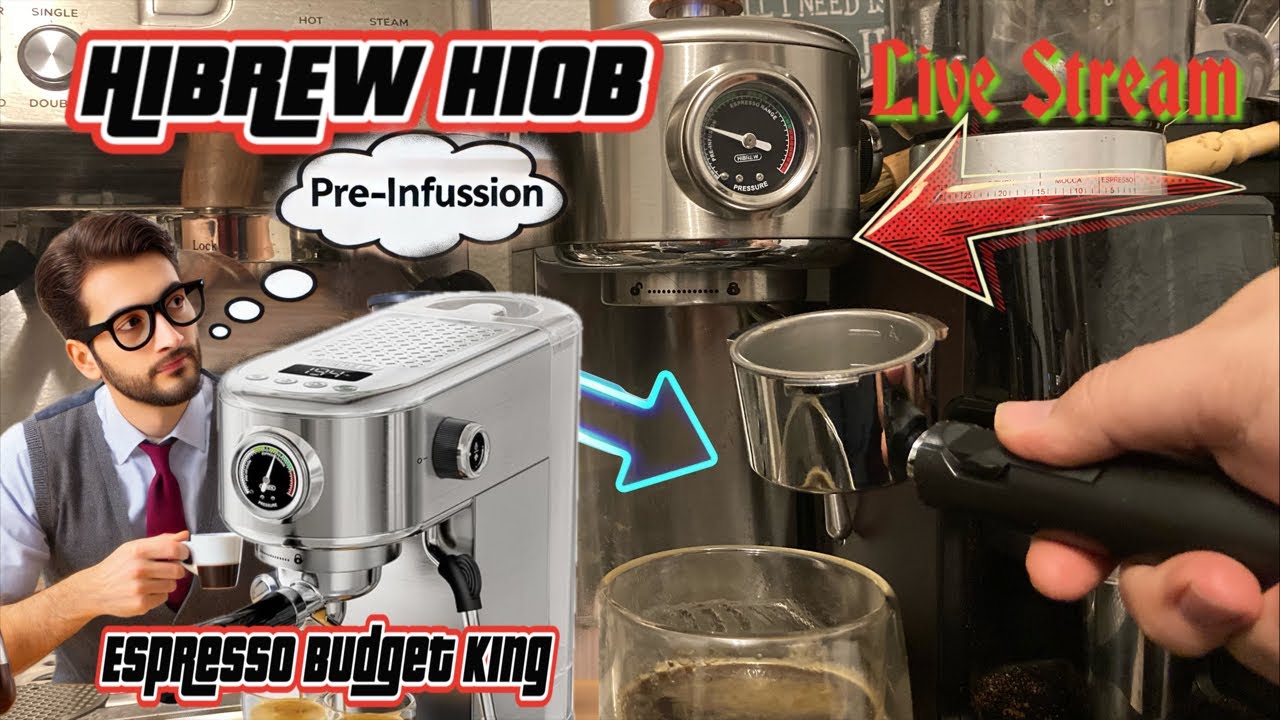 Руководство по настройке предварительной инфузии HiBrew H10b. Бюджетная эспрессо-машина. Прямая т...