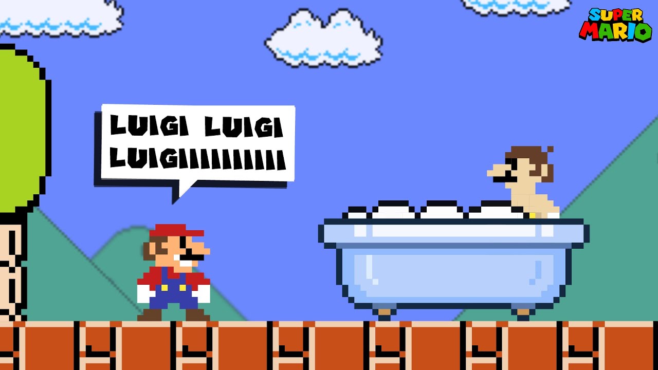 When Mario Gets Anything He Says in Super Mario Bros.?
