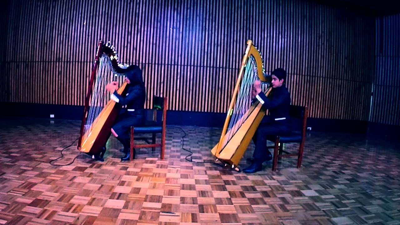 LINDO QUITO DE MI VIDA   PASACALLE   DÚO DE ARPAS MITAD DEL MUNDO