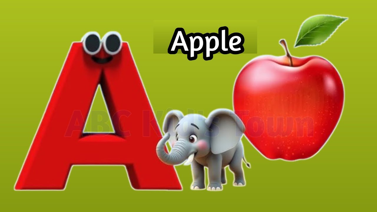 Kiddos phonics song/Nursery rhymes/A for Apple/Kindergarten Study zone/Toddler Tone/ABC's