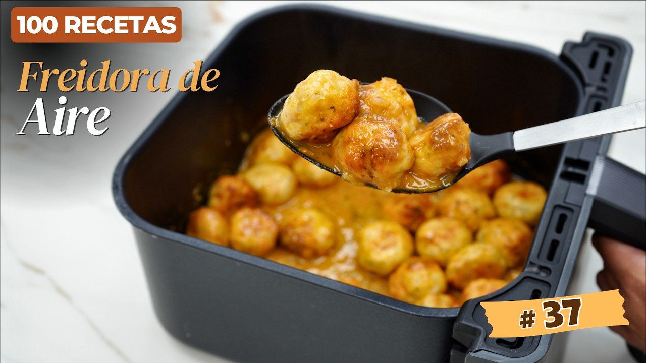 🐣✨ ALBÓNDIGAS de Pollo en FREIDORA de AIRE ¡Te van a FLIPAR! Receta Sencilla y Exquisita 😍