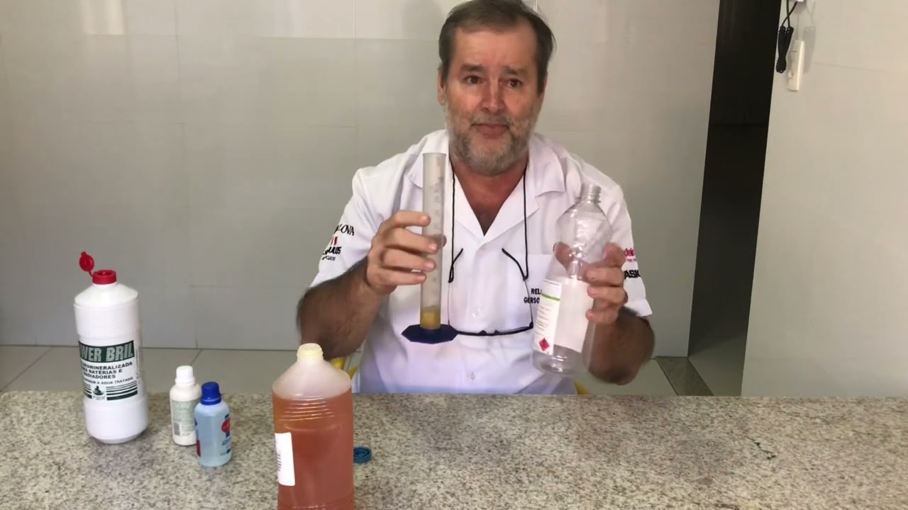 Fazendo uma solução para limpeza de relógios