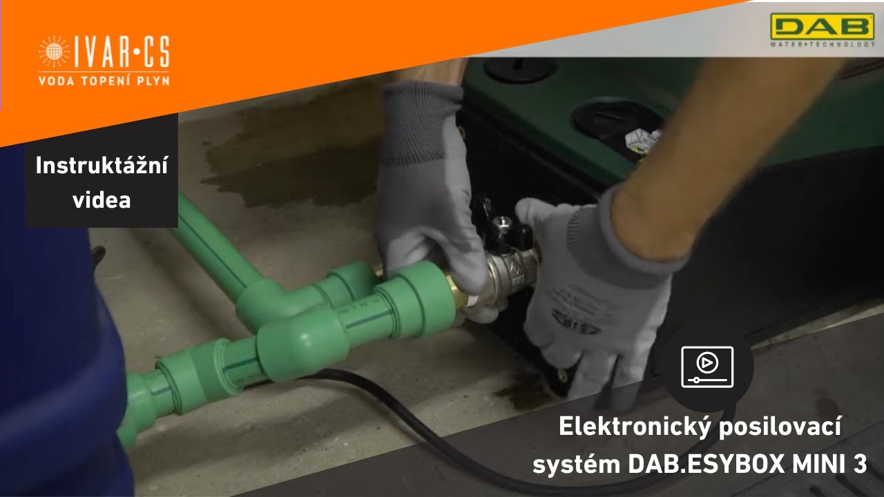 Elektronický posilovací systém DAB.ESYBOX MINI 3 — horizontální instalace