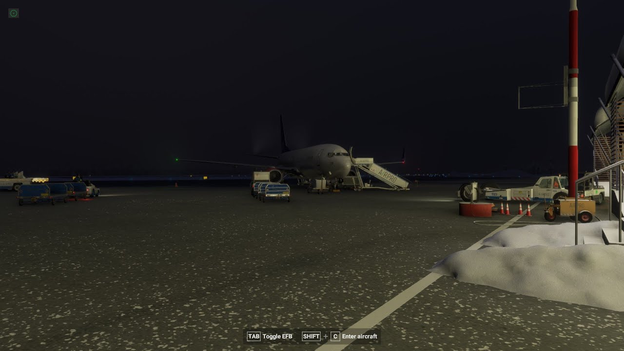 SAS586 EFKT-ENHD Boeing 737-800/ Cold weather ops