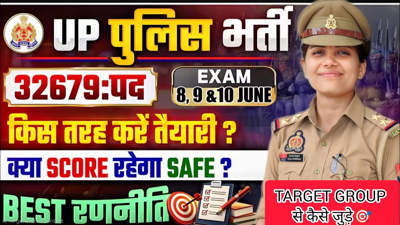 UP POLICE CONSTABLE STRATEGY🔥TARGET BATCH से कैसे जुड़े🎯SELECTION वाली रणनीति💯@kajalbhardwaj156 