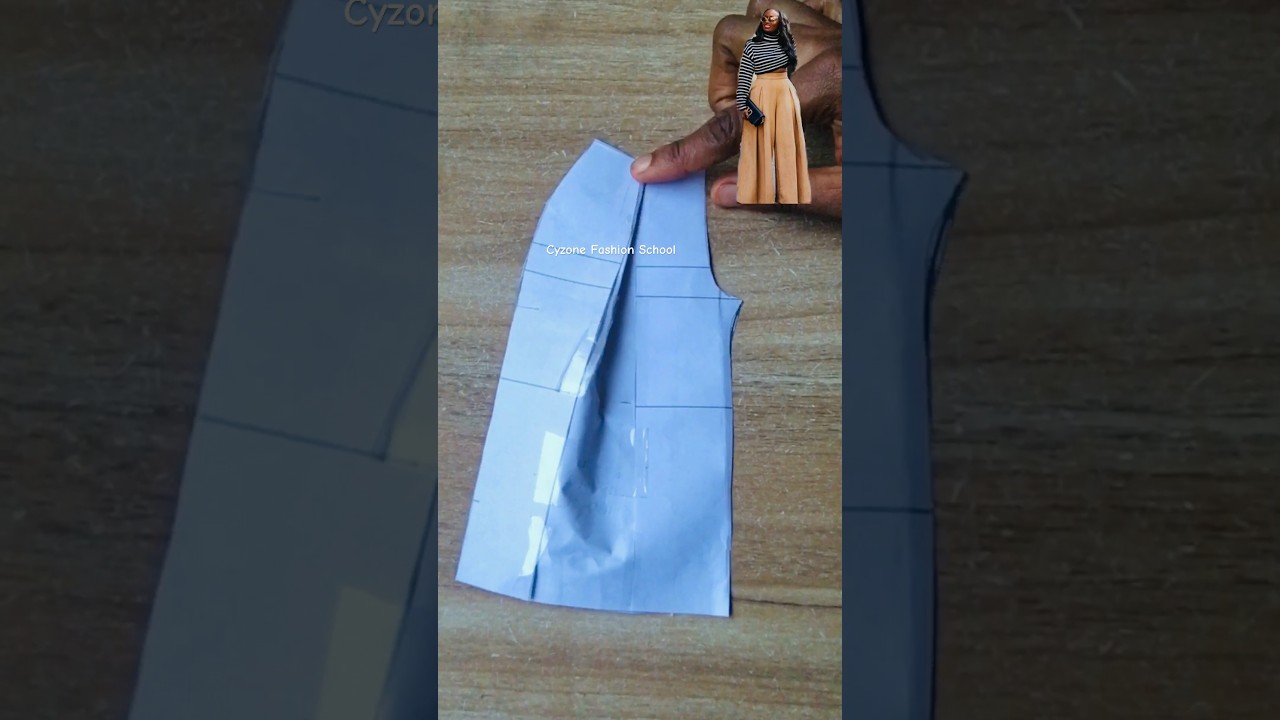 How to draft a pleated wide leg trouser.  #diy #fashion #sewing #fashiondesign