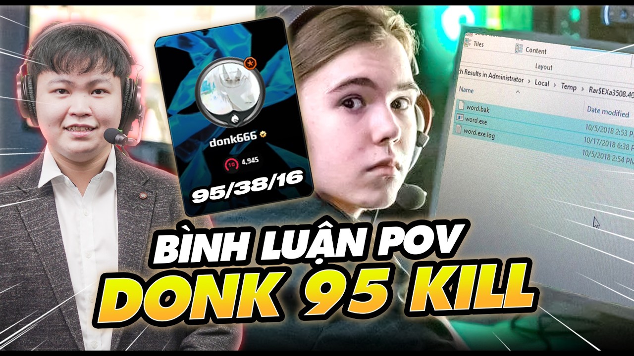 BÌNH LUẬN CẢM XÚC DONK 95 KILL HUỶ DIỆT FACEIT