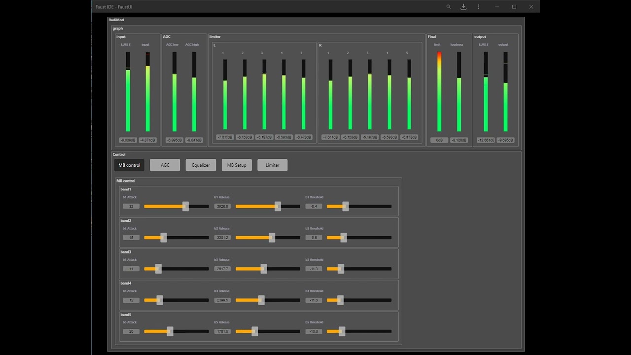 RadiMod 5 band broadcast audio processor - 5
