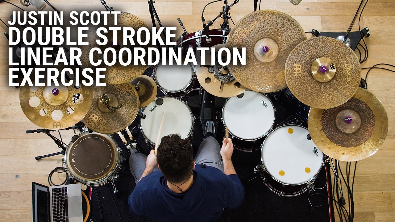 Meinl Cymbals - Justin Scott - Double Stroke Linear Coordination Exercise