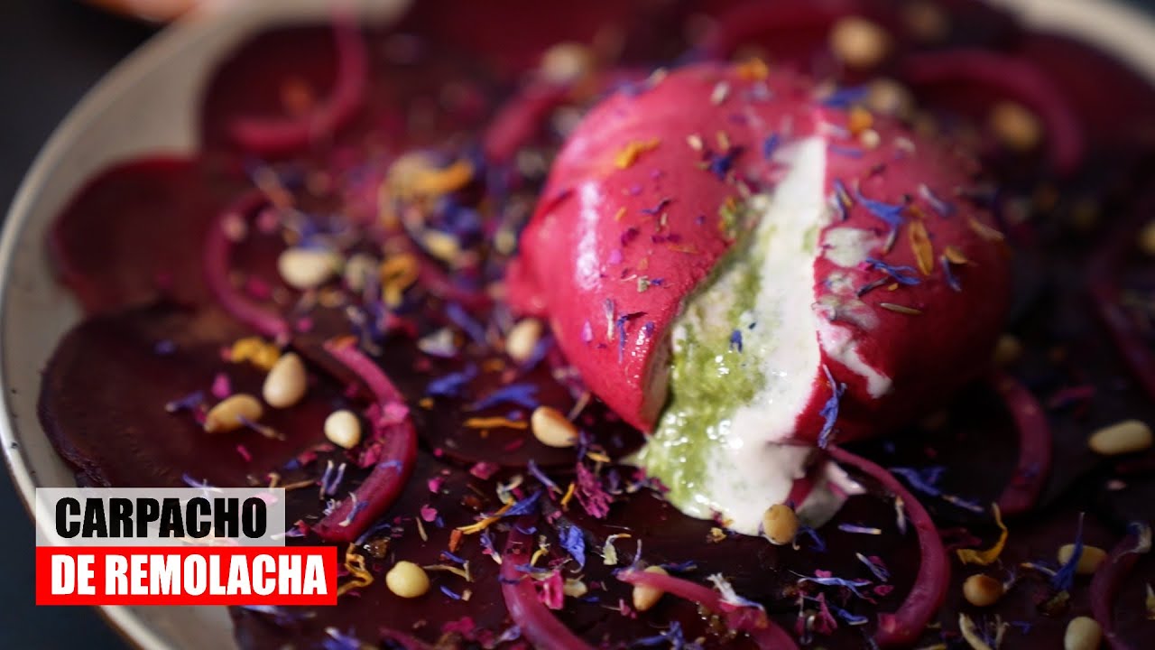Carpaccio de remolacha con burrata | más vendido en Araia