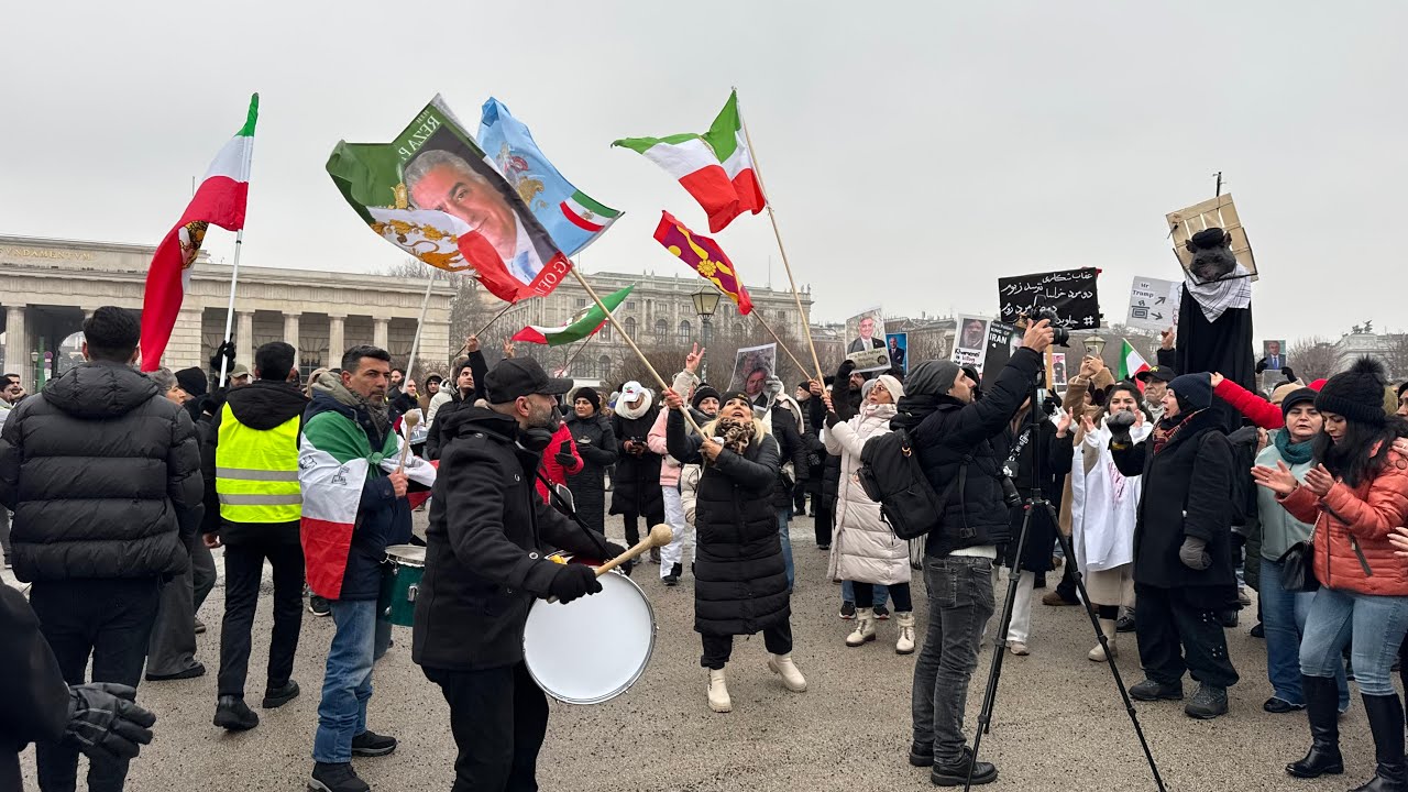 تظاهرات ایرانیان در وین اتریش ۴ بهمن | Iranian Demonstration in Vienna | 🇦🇹