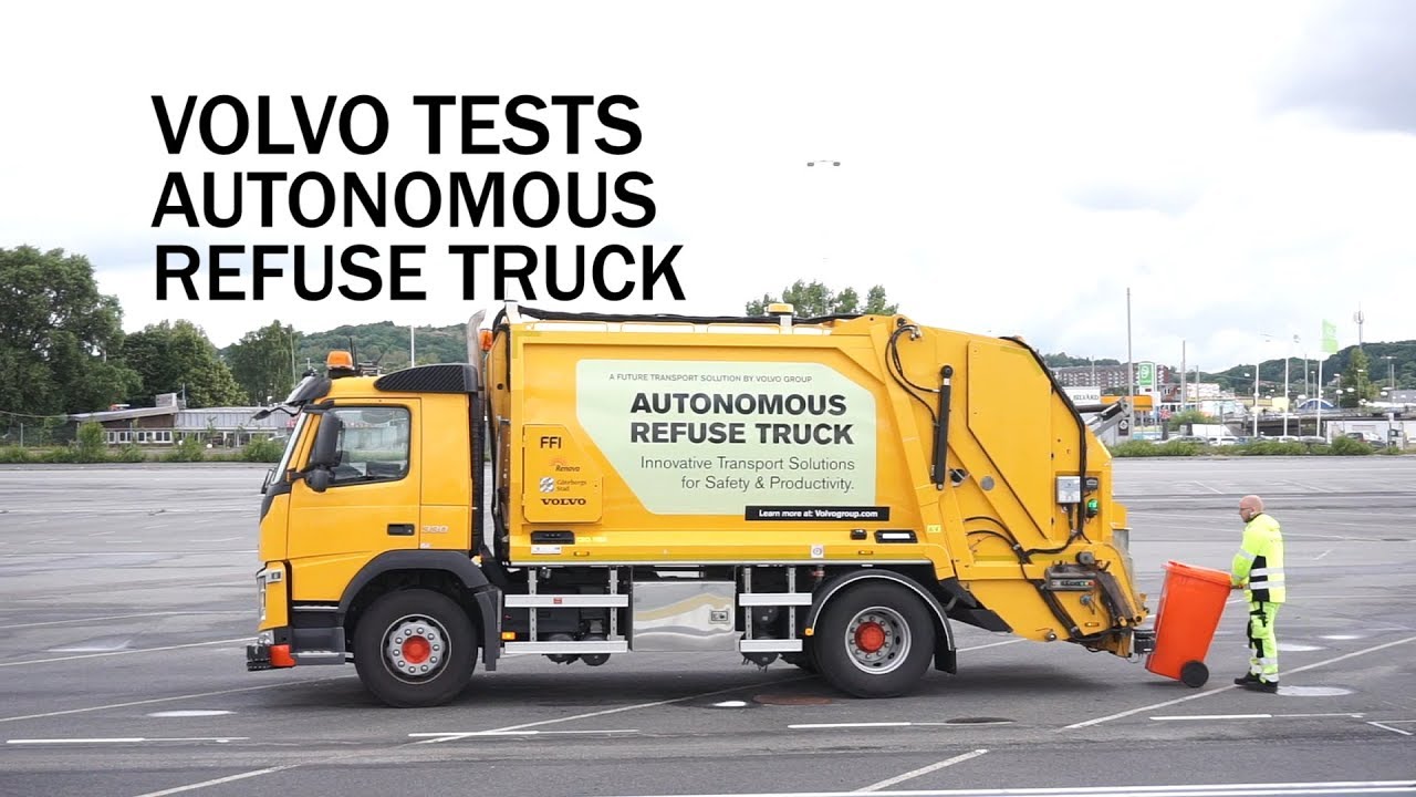 Volvo's autonomous waste collection truck
