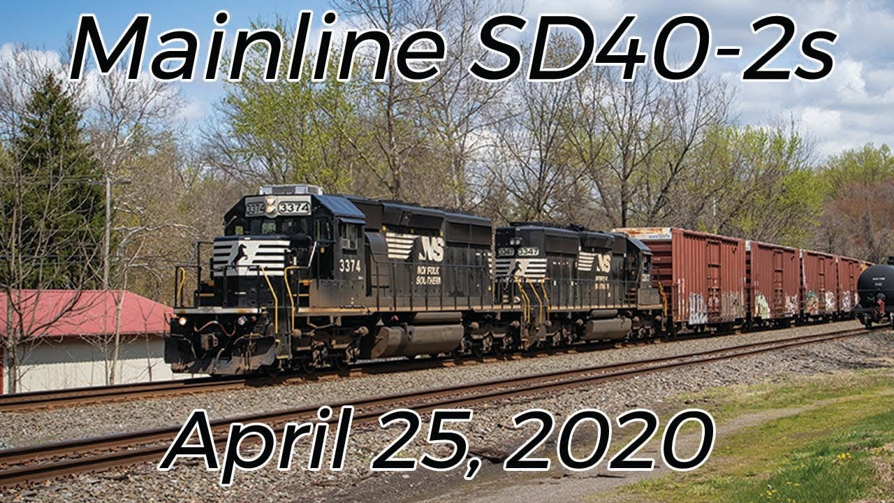 [HD] NS SD40-2's on the Mainline - April 25, 2020
