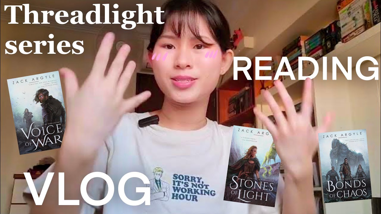 threadlight series is... a reading vlog // the self-pub fantasy experiment