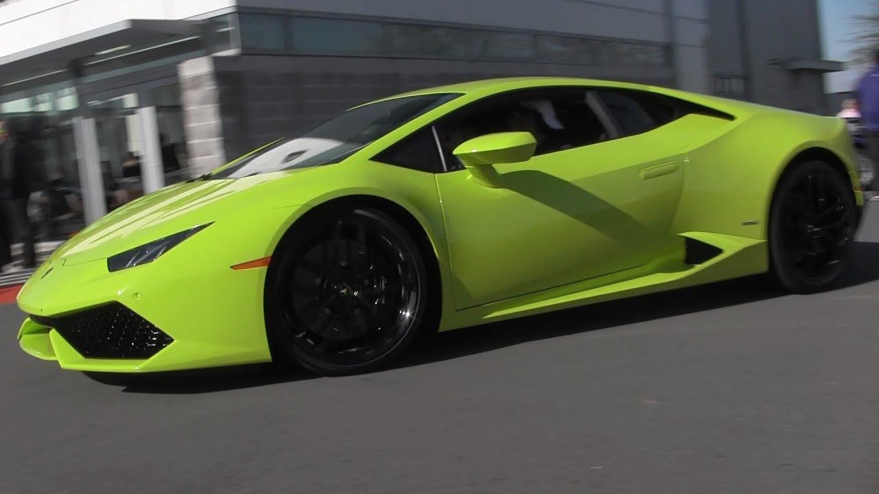Verde Singh Lamborghini Huracan LP 610-4 - Arrival