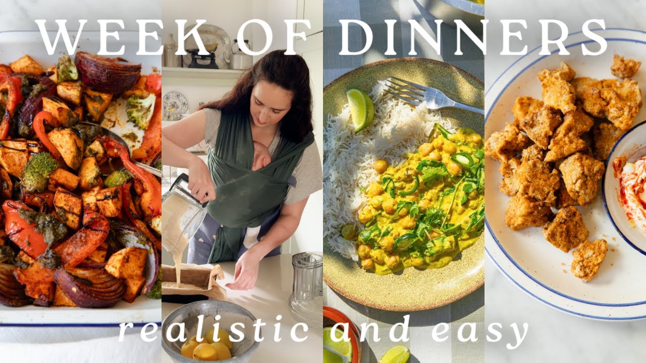 WEEK OF EASY & REALISTIC DINNERS as a new mum