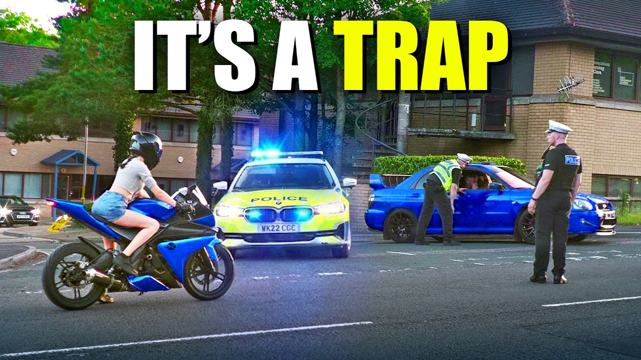 Police STING Waiting Around the Corner of Busy Car Meet!