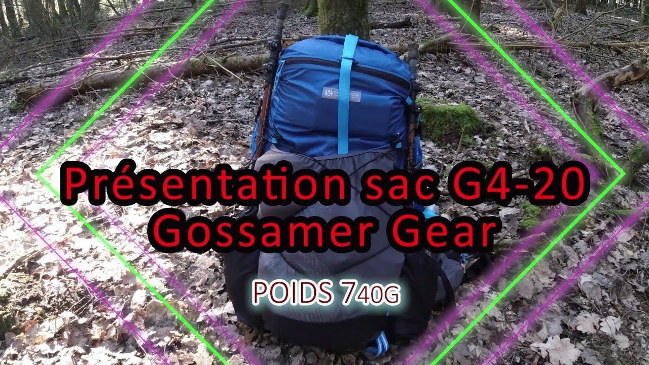 Présentation sac G4 20 Gossamer Gear