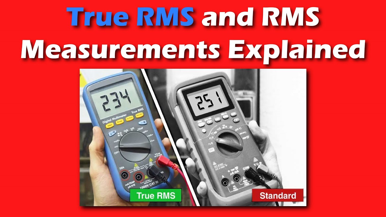 شرح (عملى) مفهوم الـ True RMS والفرق بين أجهزة الملتيميتر العادية والتى تدعم قياس TRMS
