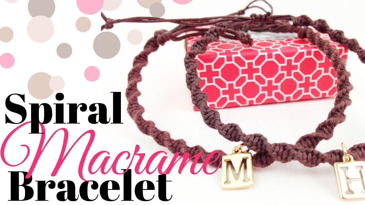 DIY Macrame Spiral Bracelet for Couples or BFFs