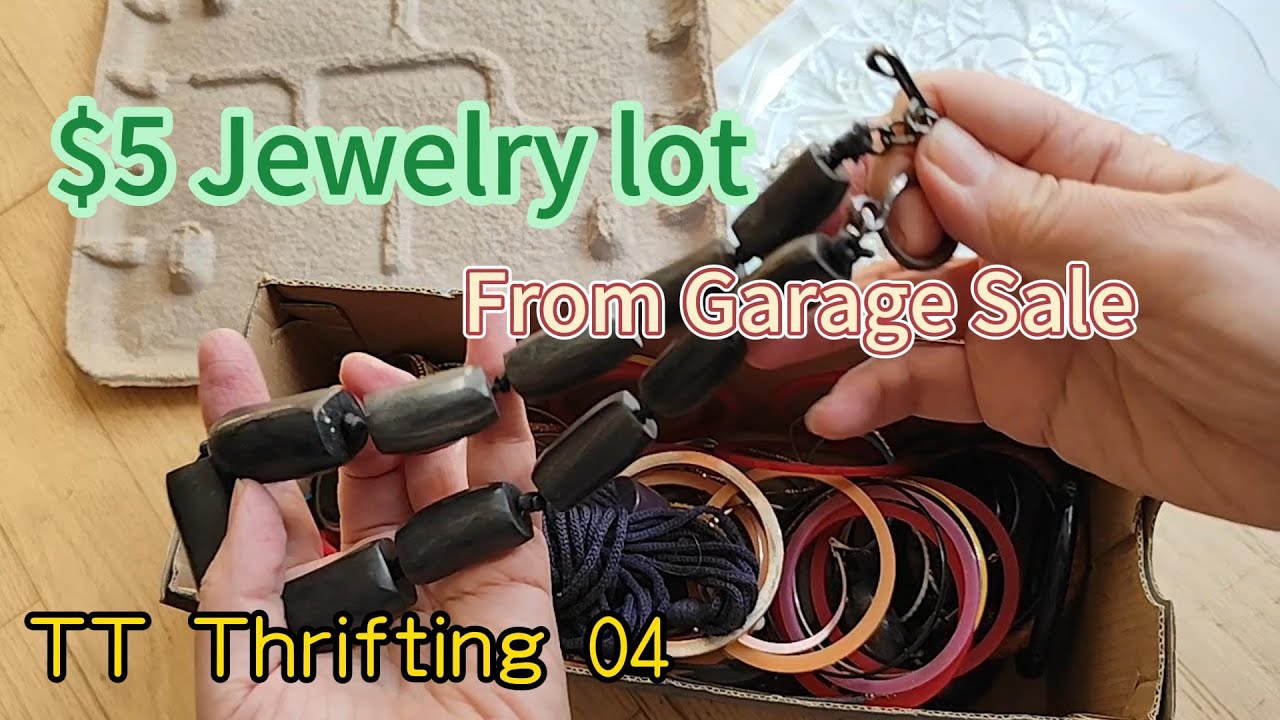TT thrift04: $5 Jewelry lot from Garage Sale