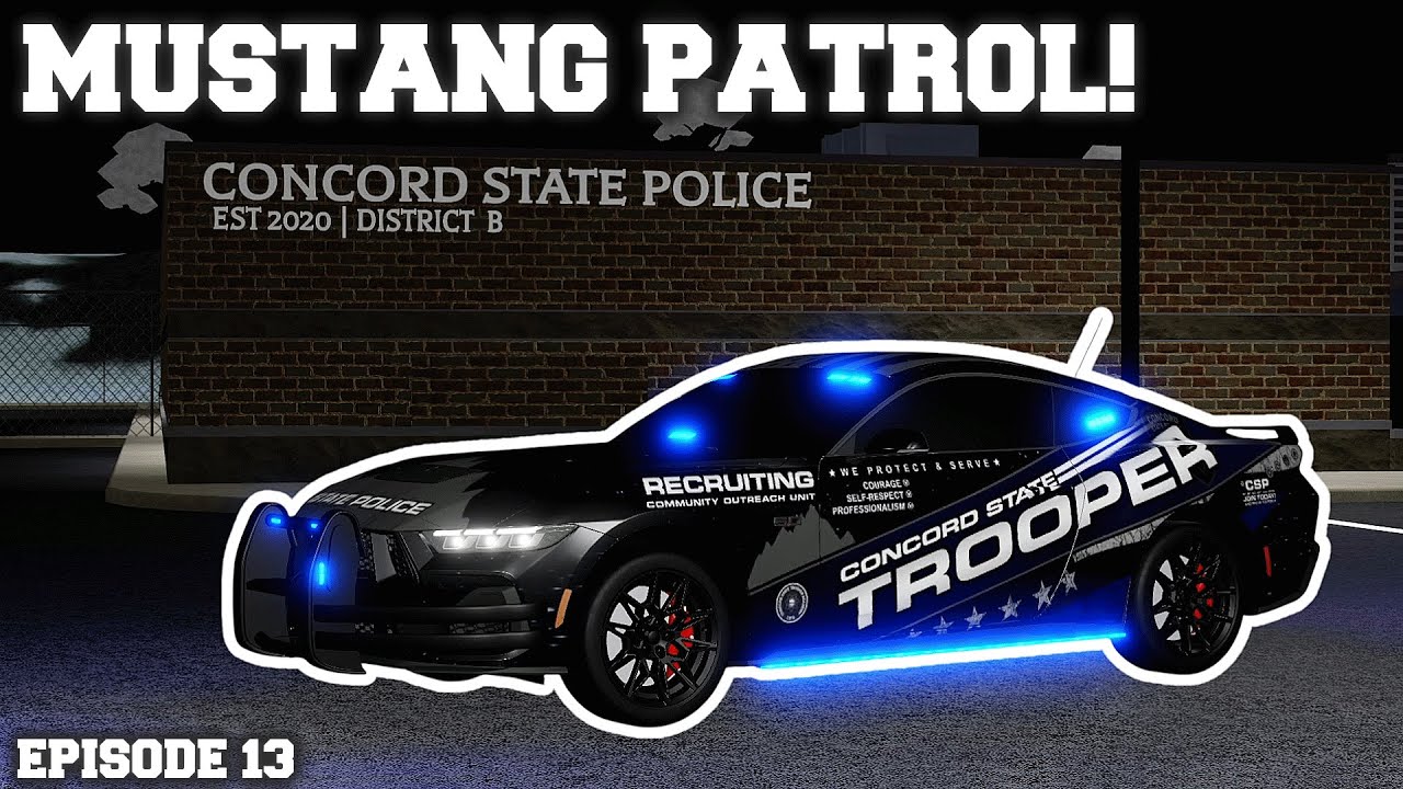 POLICE MUSTANG PATROL! Berkeley County Patrol Series Episode 13 #roblox #berkeleycounty #robloxrp