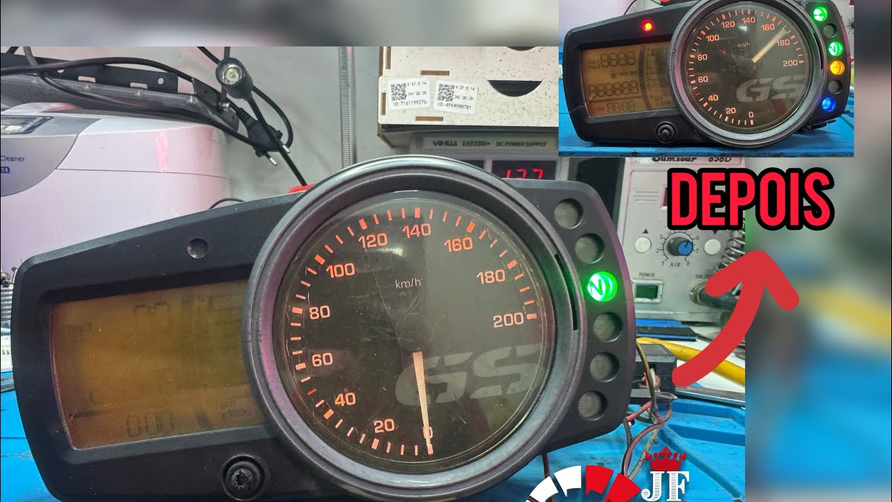 Painel BMW GS650 G2  Troca De Película Polarizadora Queimada 