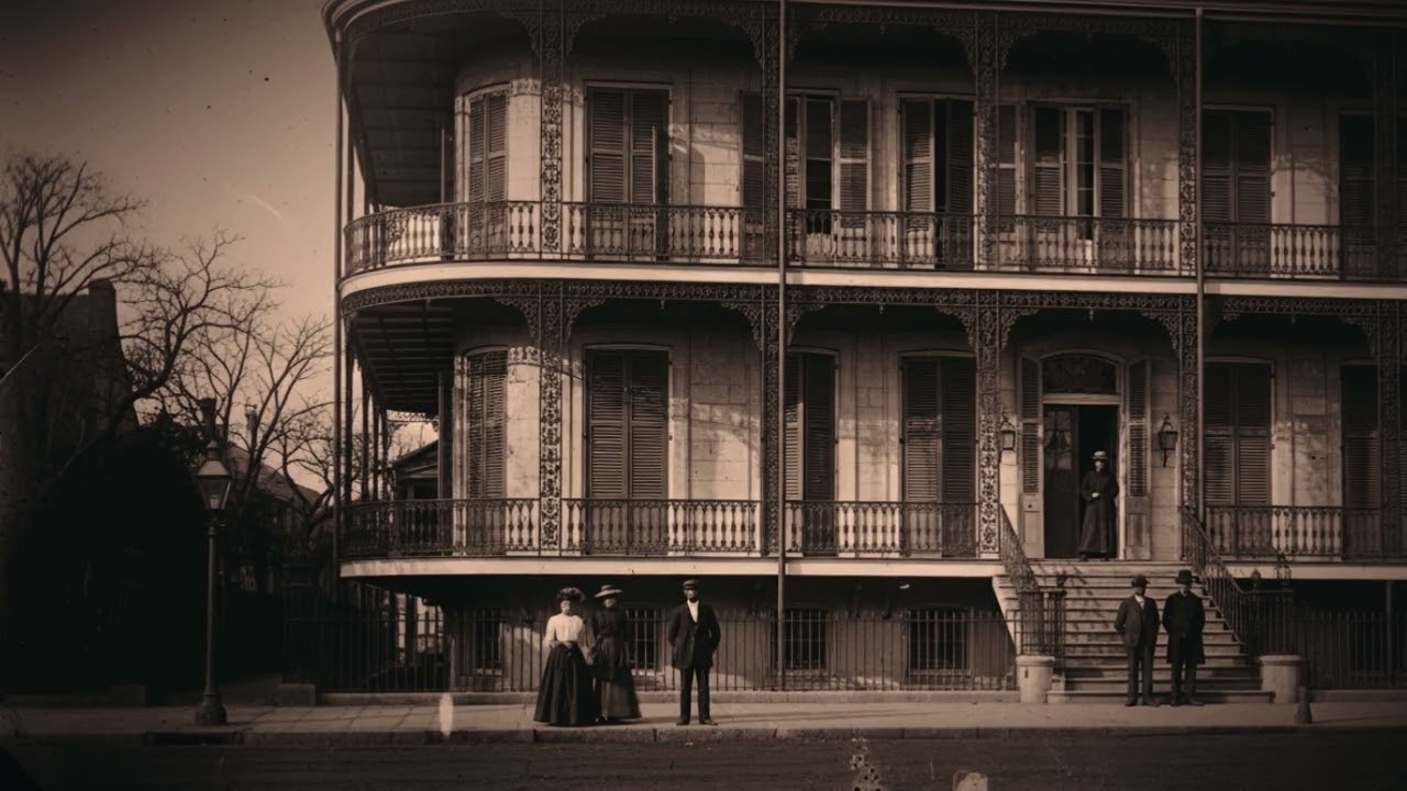 (1913, New Orleans) The Most Terrifying Haunted Wing of the LaLaurie Mansion Returned on Black Night