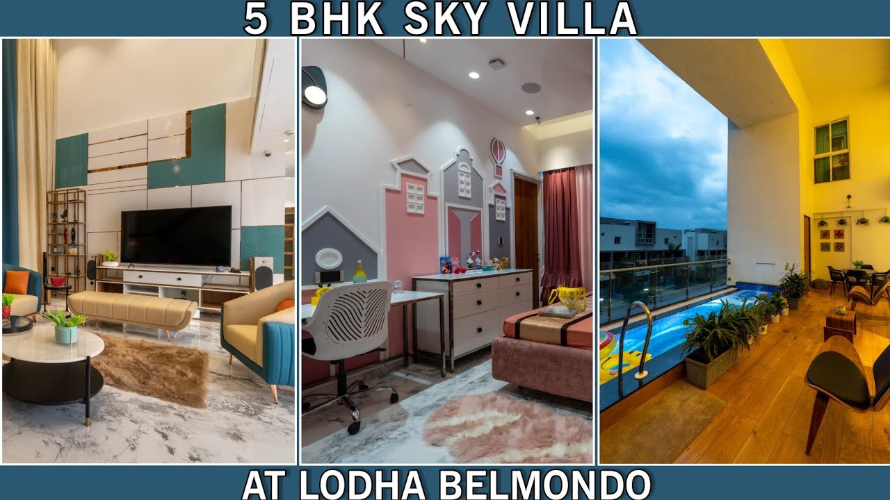 5 BHK SKY VILLA DUPLEX With Plunge pool  |Best Interior Designers in Pune/PCMC | 😍🌟✌🏻 घर एक सपना